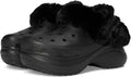 Crocs Women's Bae Lined Clogs - Cozy Fuzzy Platform Comfort