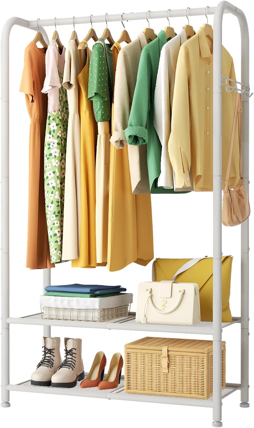 Portable Clothes Rack for Hanging Clothes and Garment Storage
