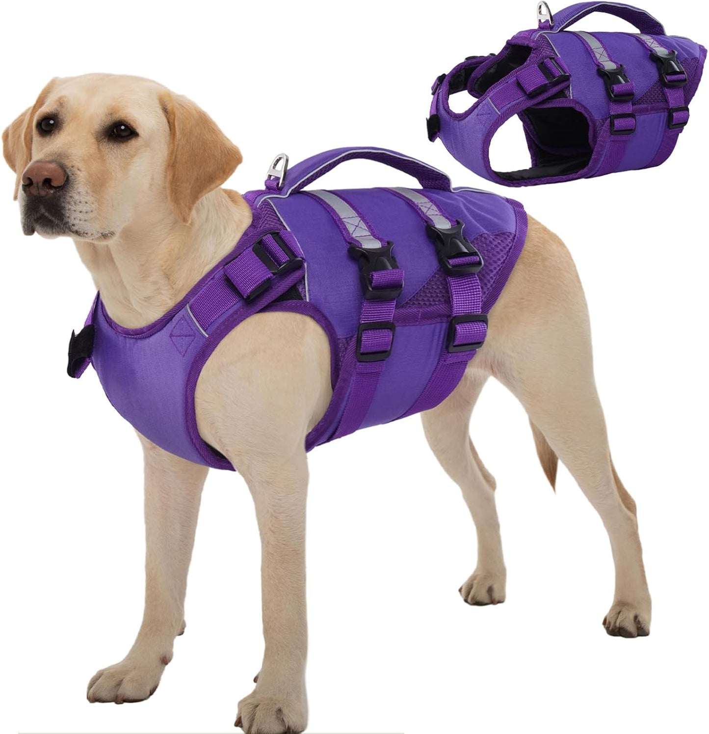 Kuoser Dog Life Jacket for Safe Swimming and Boating