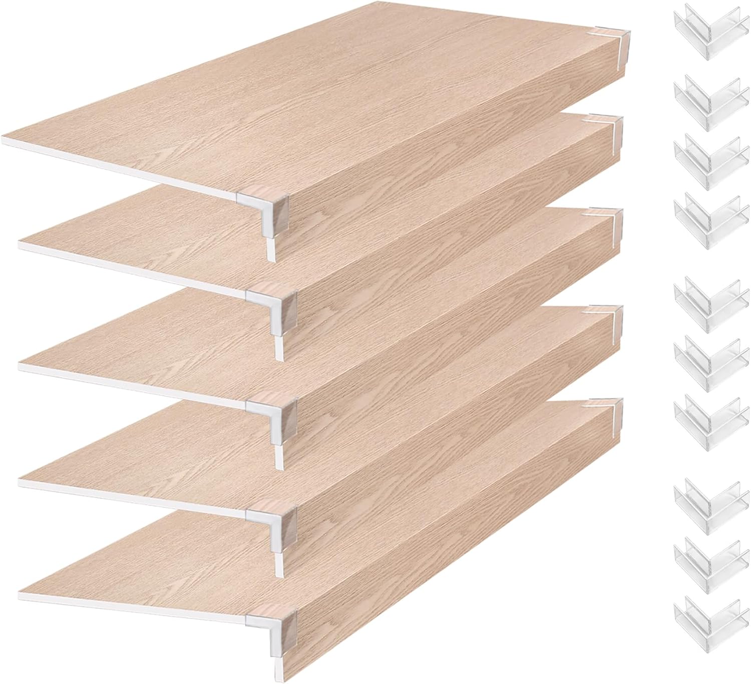 Wire Rack Covers for Shelves - Durable 32x12 Inch PVC Liners