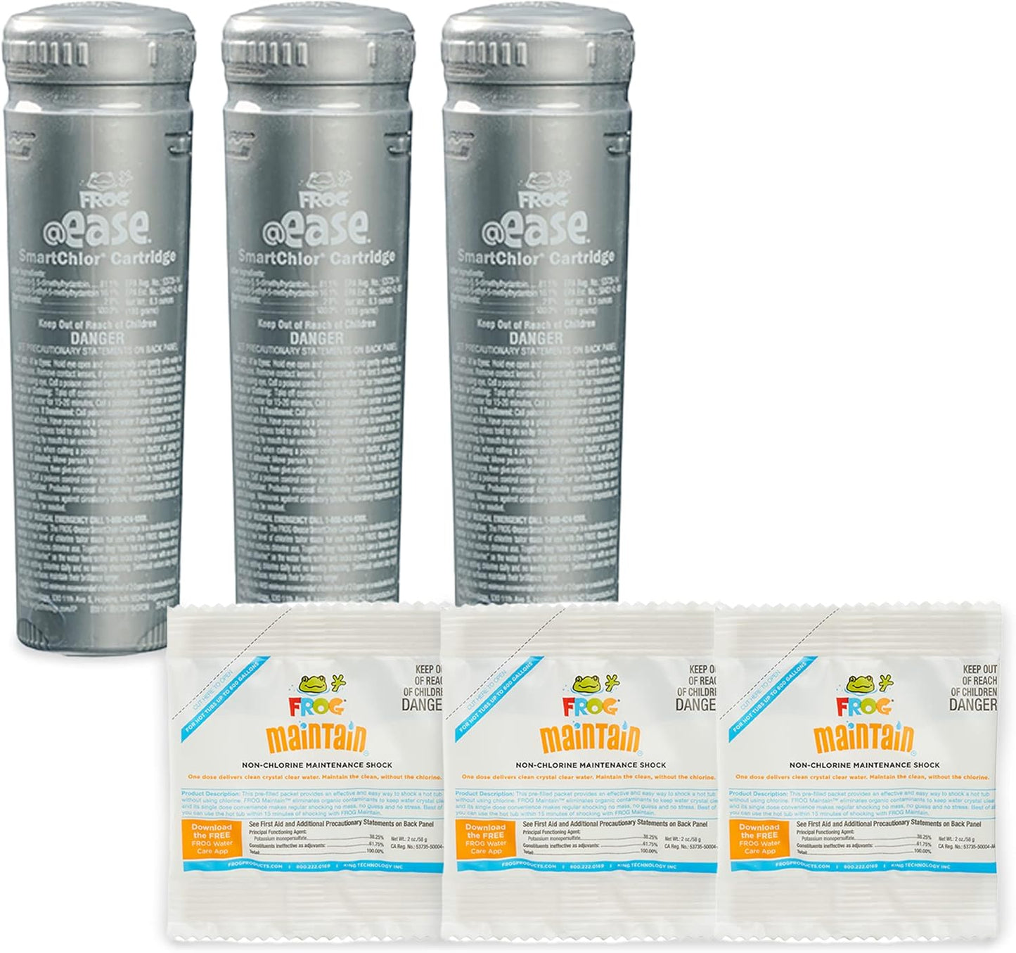 FROG @Ease SmartChlor Replacement Cartridge 3 Pack for Hot Tubs