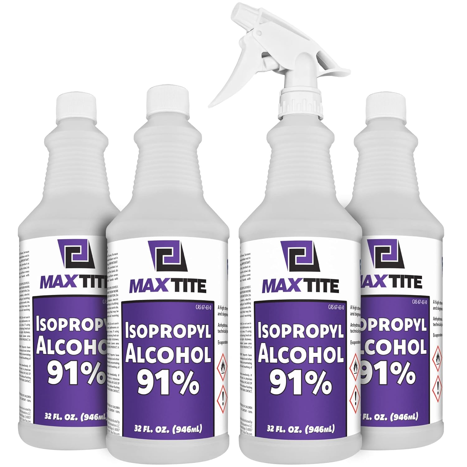 MaxTite 91% Isopropyl Alcohol - Versatile Industrial Solvent