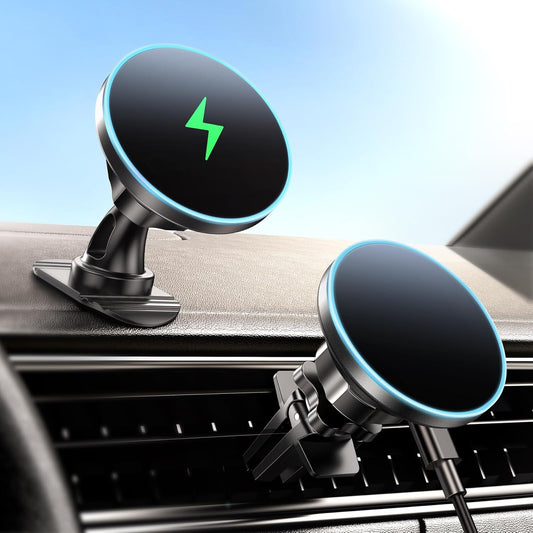 15W Magsafe Car Charger & Phone Holder