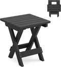 LUE BONA Small Outdoor Folding Side Table - Compact, Weather Resistant