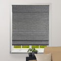 ARLO BLINDS Semi-Sheer Bamboo Roman Shades with Valance - Light