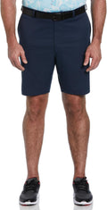 PGA TOUR Mens 9ft Flat Front Golf Shorts - Active Waistband (30-44)