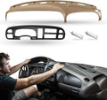 DASHSKIN Molded Dash Skin Cover & Bezel Cover - Camel Tan