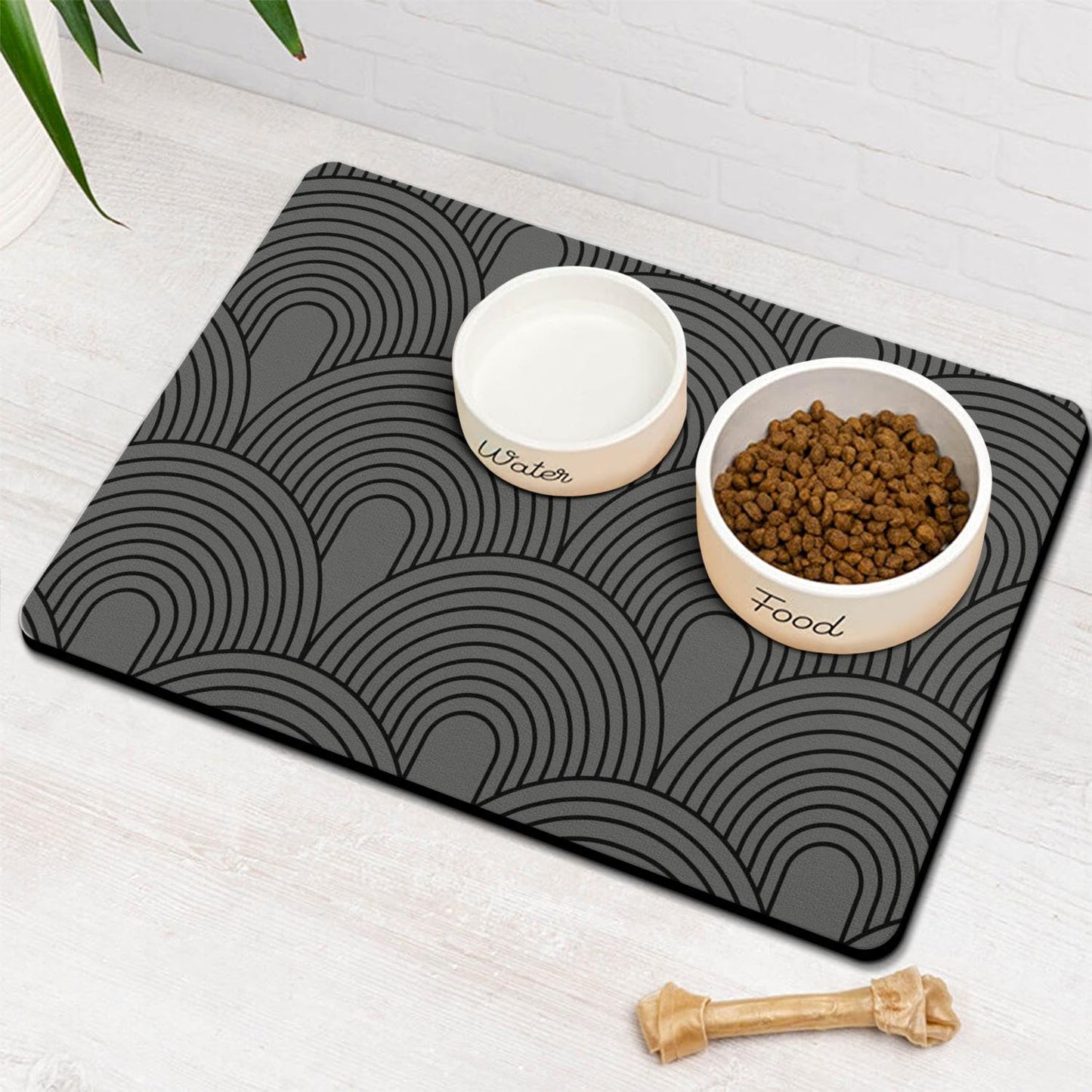 Absorbent Dog Food Mats for Floors - Quick Dry Pet Supplies