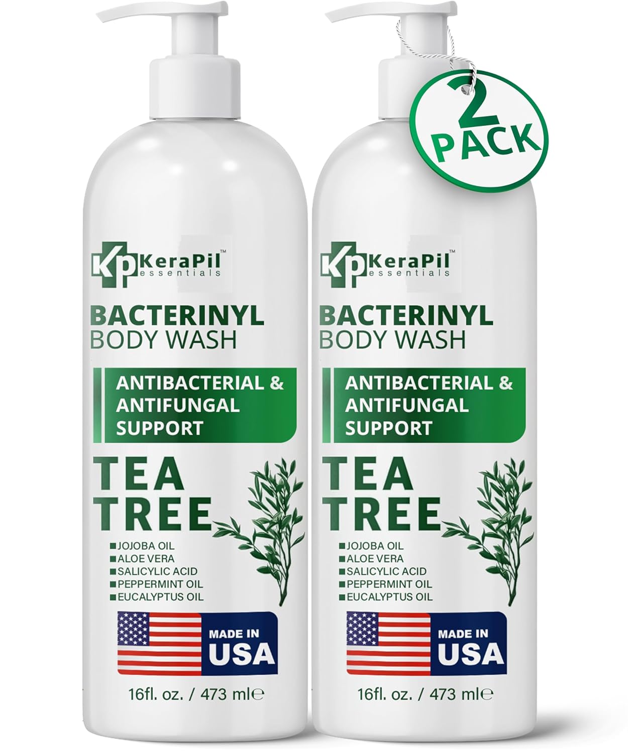 Bacterinyl Tea Tree Oil Body Wash for Antibacterial Support