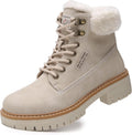 Work Winter Hiking Boots For Women - Warm Waterproof Ankle Boots
