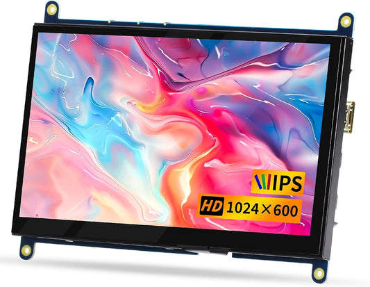 CUQI 7 Inch Mini LCD Screen for Raspberry Pi and More
