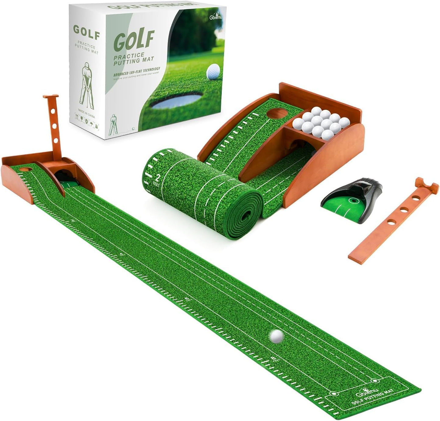 Auto Ball Return Golf Putting Mat - Dad's Ideal Gift!