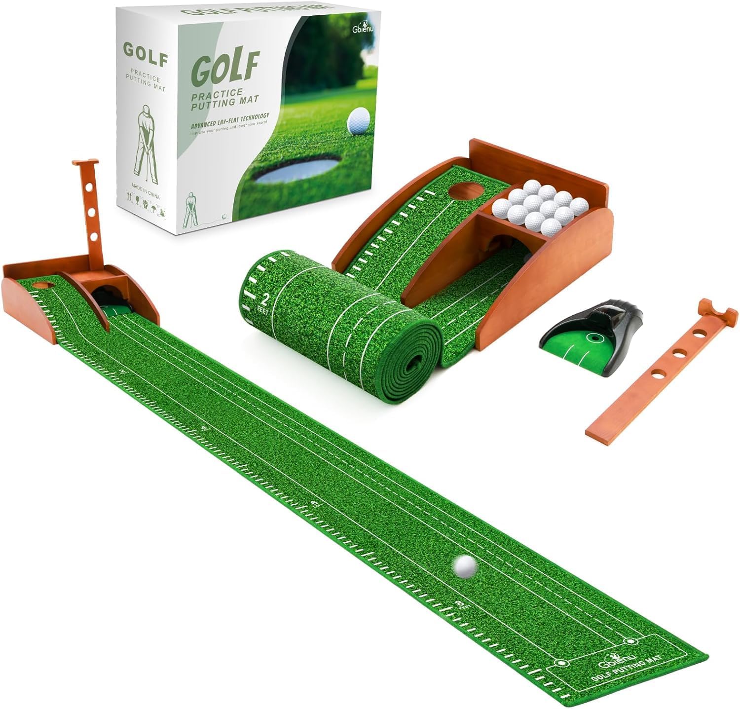 Auto Ball Return Golf Putting Mat - Dad's Ideal Gift!