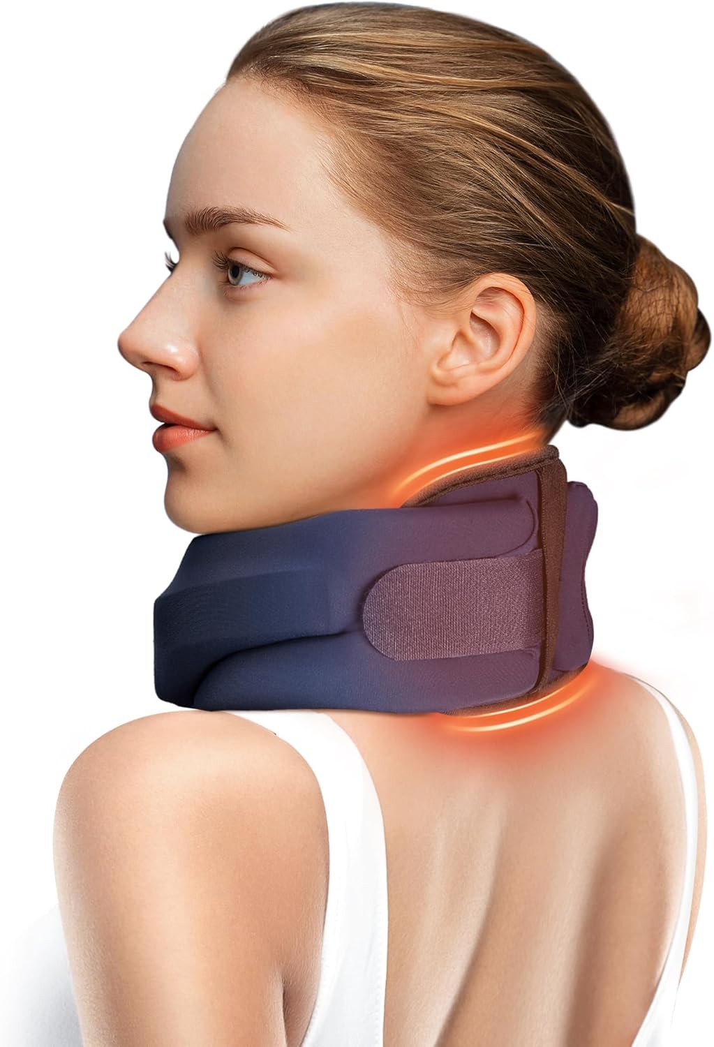 Heated Neck Brace Cervical Collar for Pain Relief and Comfort