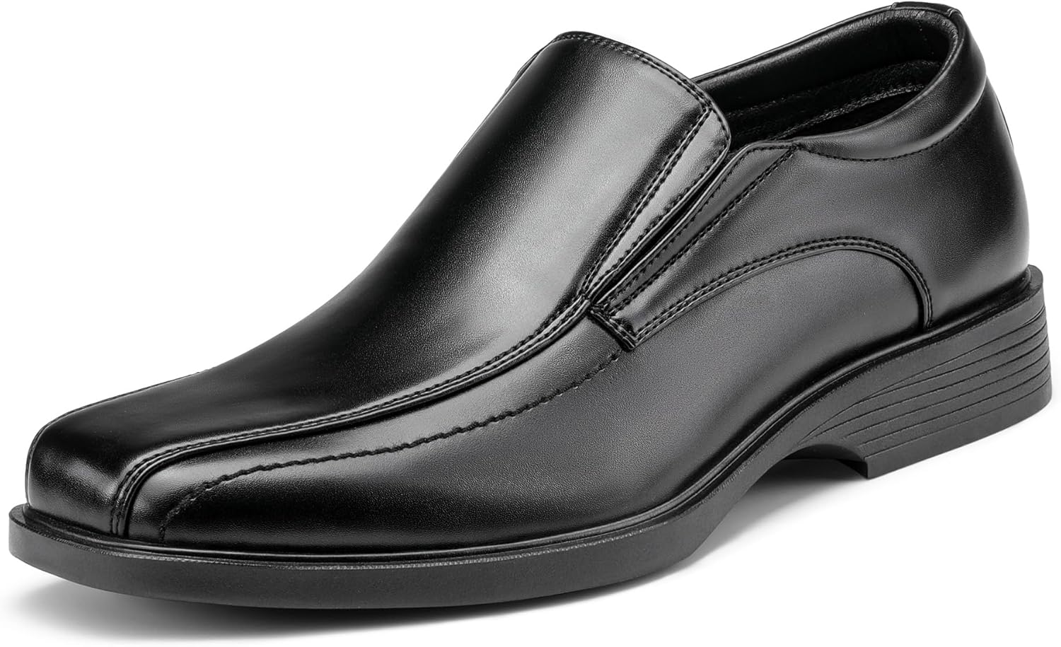 Bruno Marc Men's Square Toe Dress Loafers for Comfort and Style