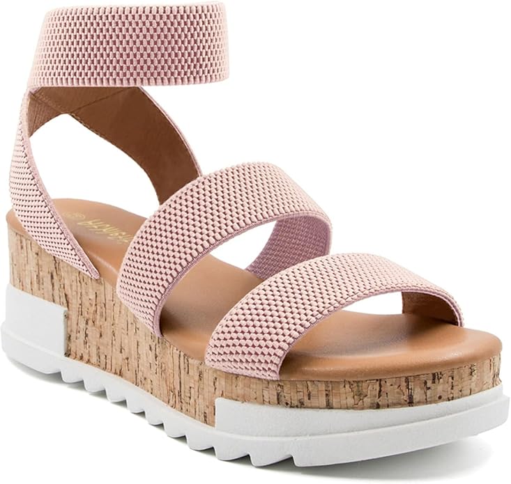 Athlefit Women's Wedge Sandals for Comfort and Style