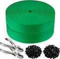 Chain Link Fence Privacy Strip Green 492 ft - Includes Clasps & Punch