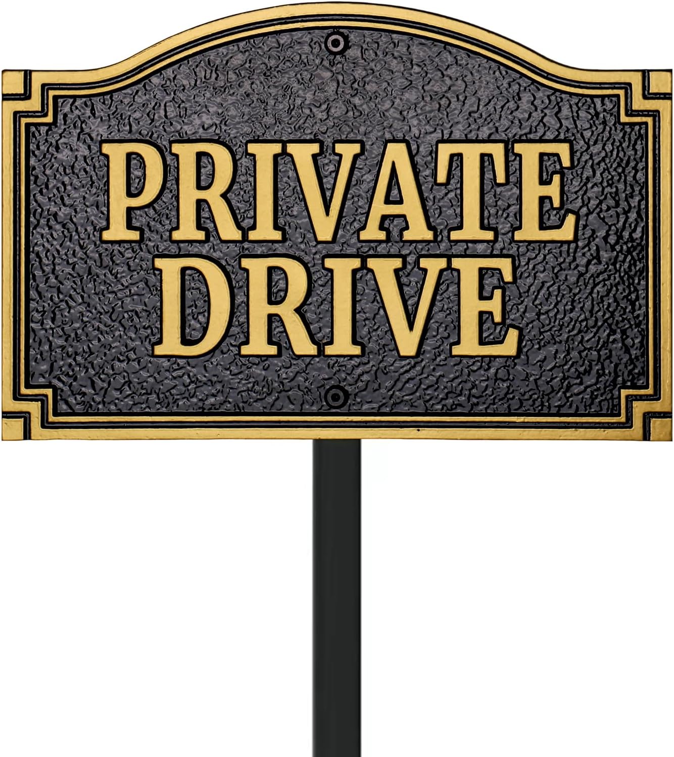 Private Drive Statement Plaque for Your Home's Entrance