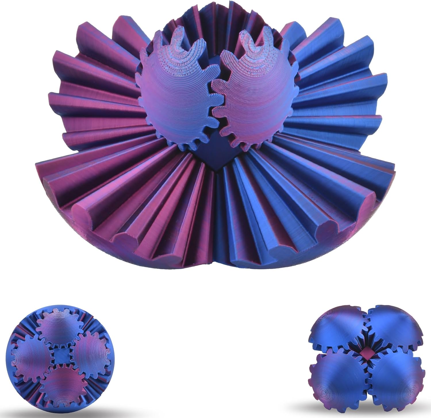 Colorful Gear Sphere Fidget Toy - Stress Relief & Decor