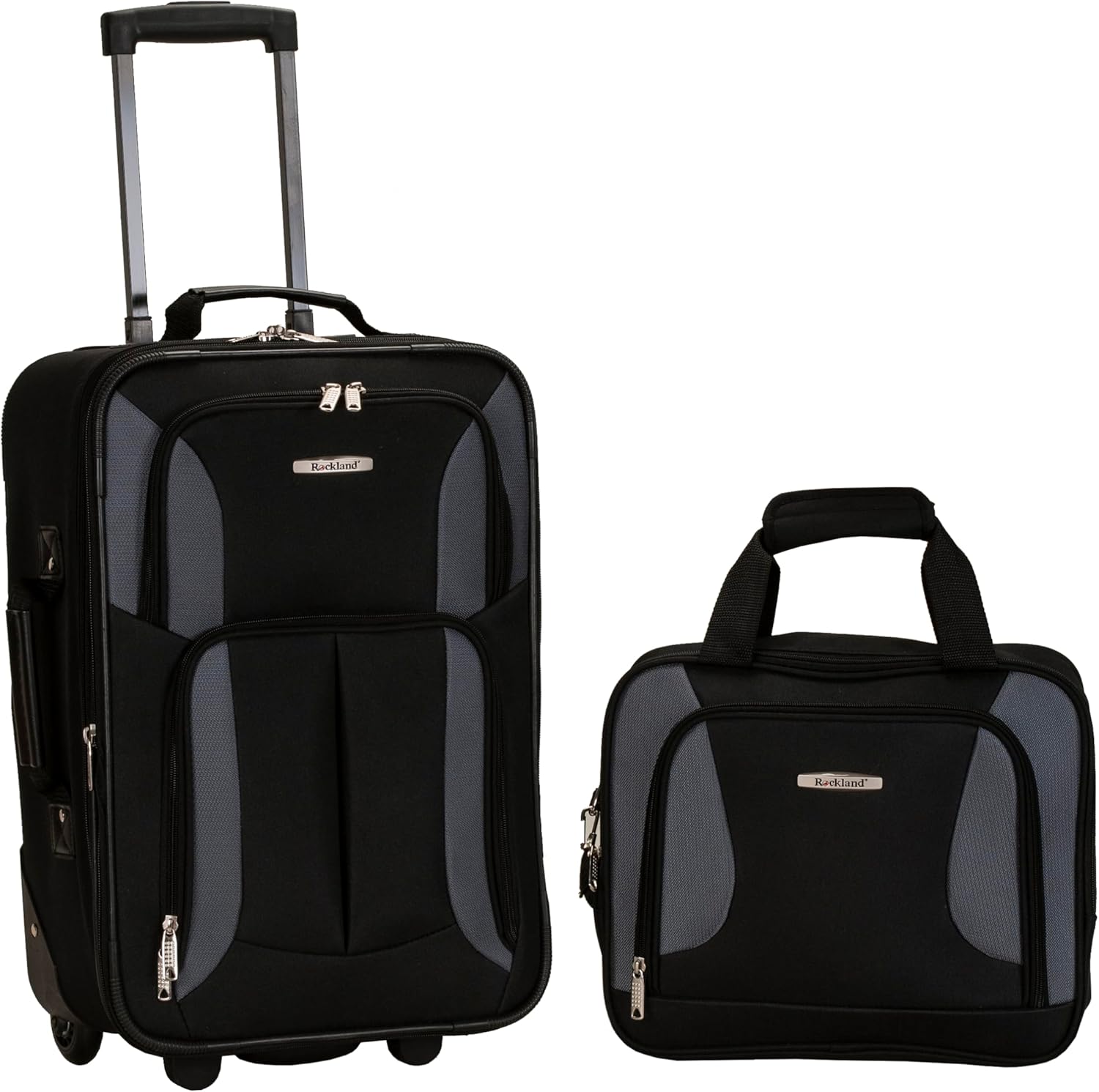 Rockland Fashion Softside Upright Luggage Set for Travel Needs