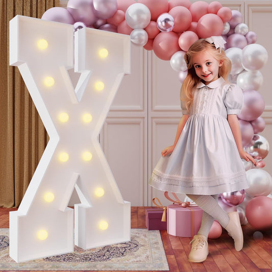 4FT Marquee Light Up Letters for Birthday Party Decorations