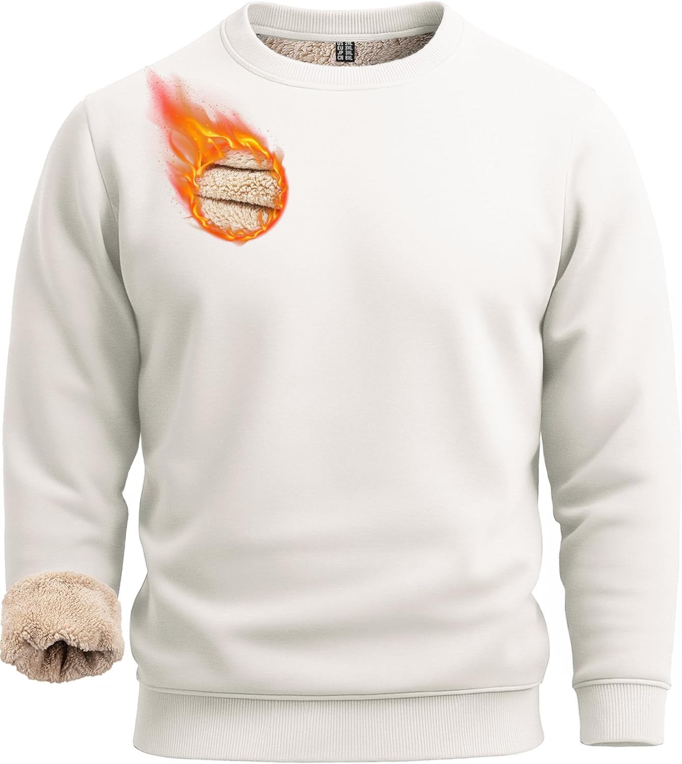 Boladeci Men's Full Sherpa Lined Crewneck Sweatshirts Review