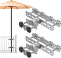 Heavy Duty Deck Railing Umbrella Holder - Secure, Space-Saving Mount