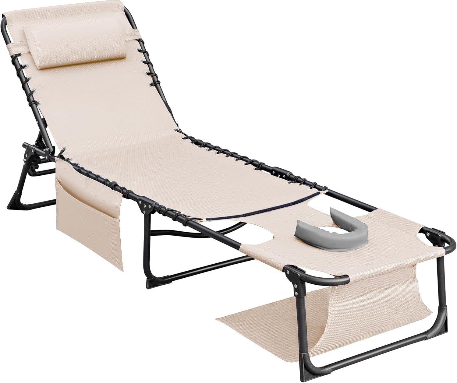 Flamaker Face Down Chaise Lounge Chair for Sunbathing and Relaxation