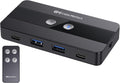 USB C Switch for 2 Computers - Share 2 USB-A and 2 USB-C Peripherals