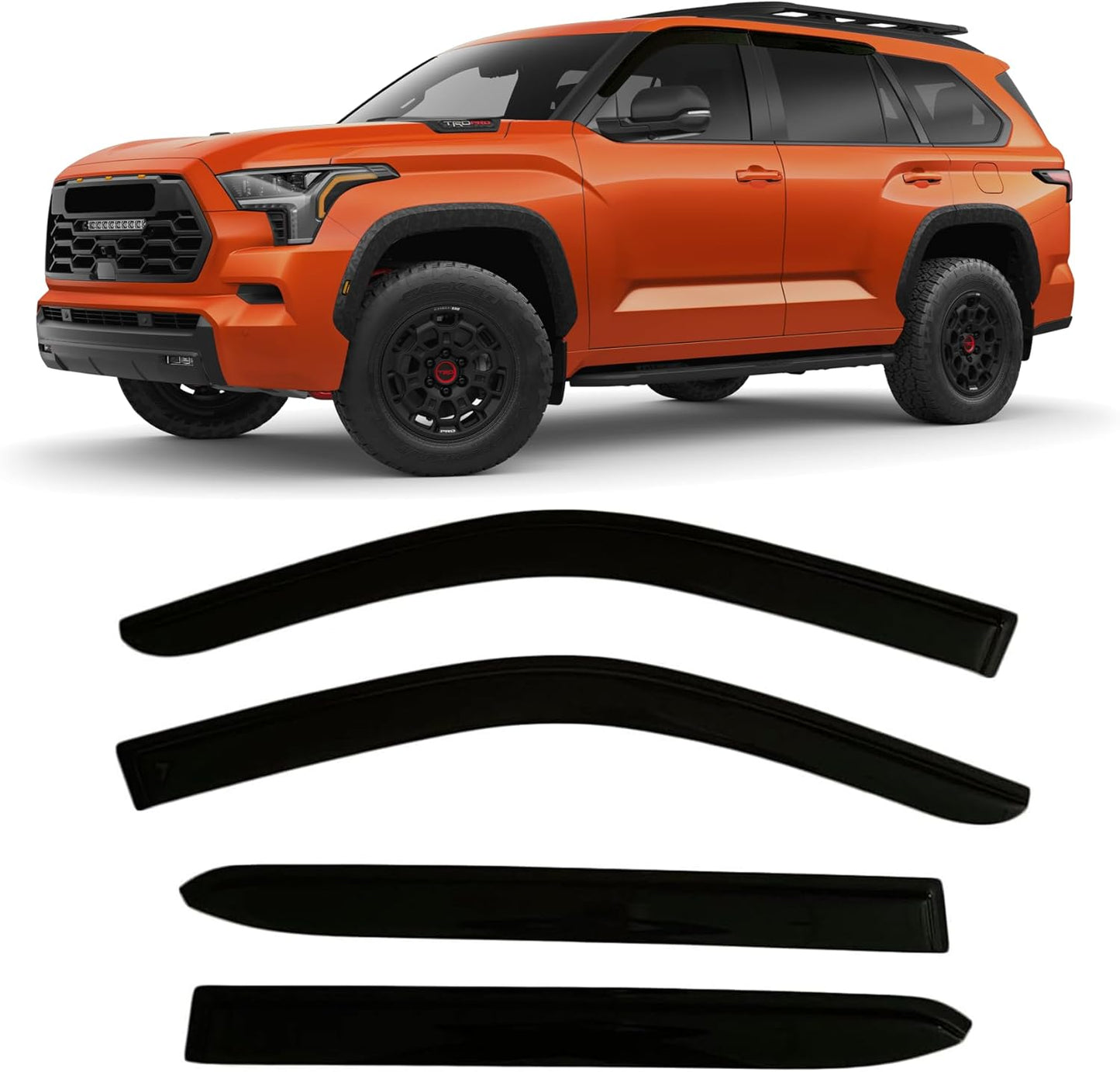 2023-2026 Tape-On Rain Guards for Toyota Sequoia Visor Deflectors