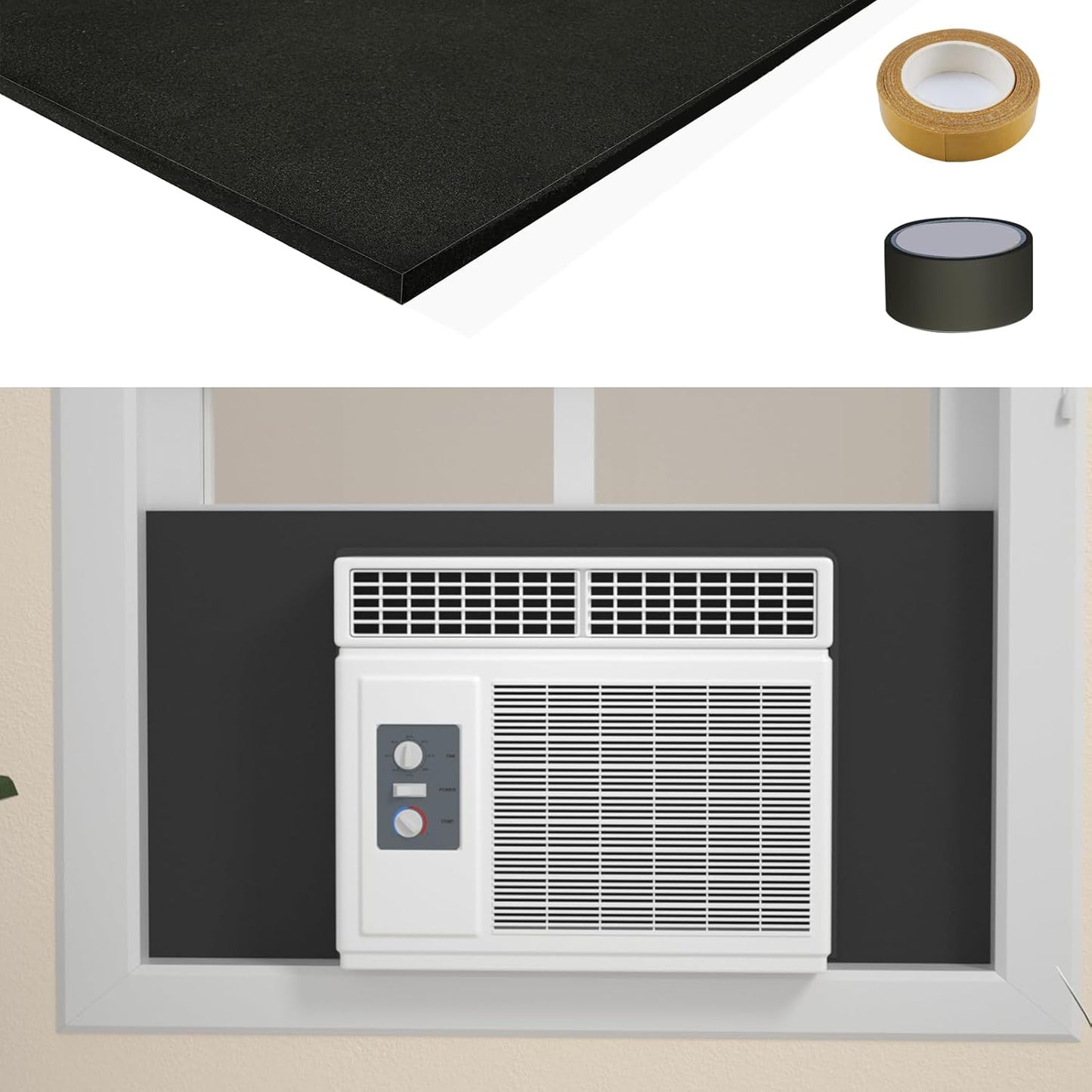 Insulated Window AC Panel: Year-Round Comfort