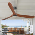72 in Ceiling Fan with Remote Control - Quiet Large Indoor/Outdoor Fan