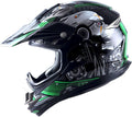 Carbon Fiber Black Motocross Helmet L - DOT Approved Lightweight