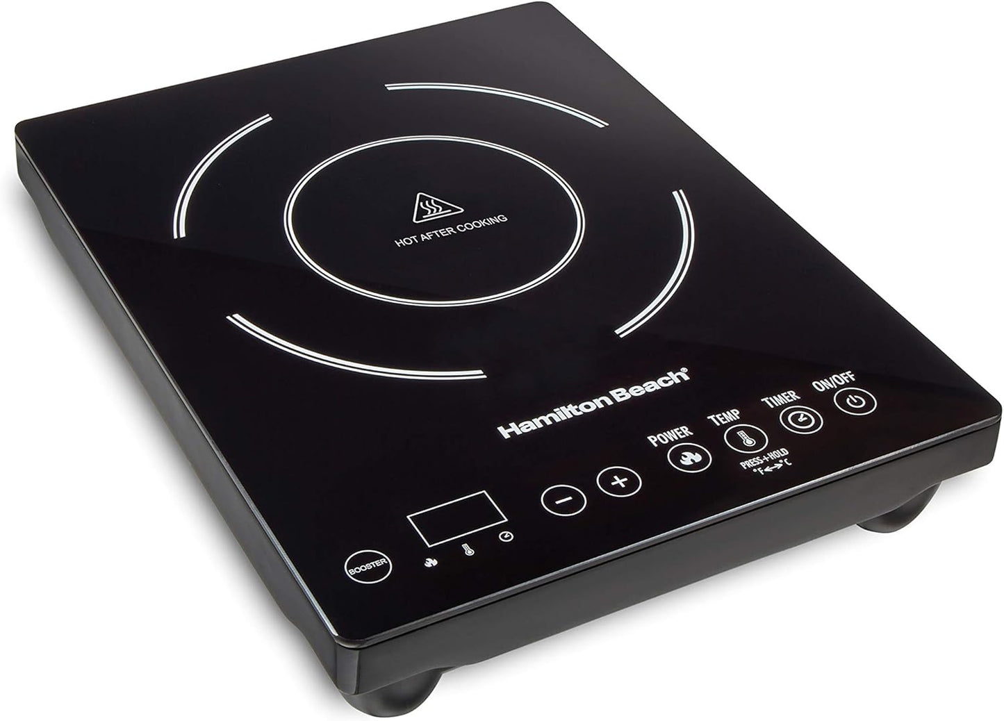 Hamilton Beach Induction Cooktop: Fast Heating, 1800W, 10 Temp Settings