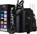 Insulated Water Bottle 64oz Half Gallon - Long Cold Retention