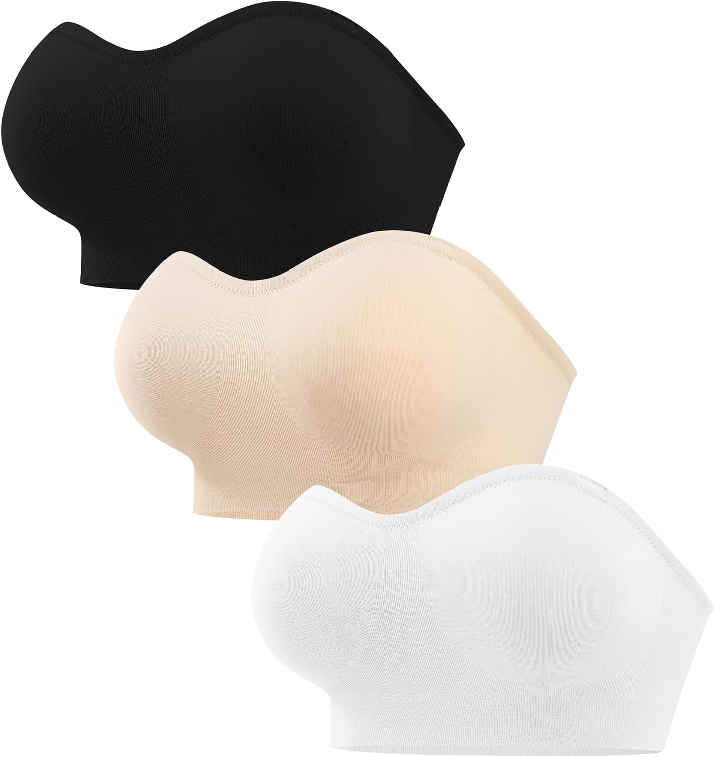 Strapless Bras for Women by ANGOOL - Non-Slip Tube Top Design