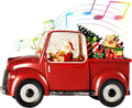 Musical Red Truck Snow Globe by JEDAWN for Christmas
