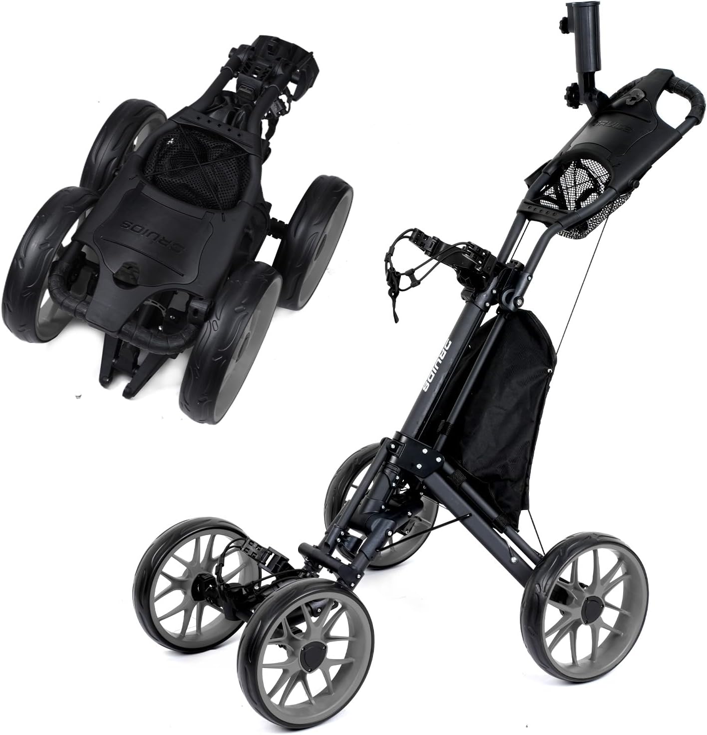DRUIDS Upright Golf Push Cart: Lightweight with Brake