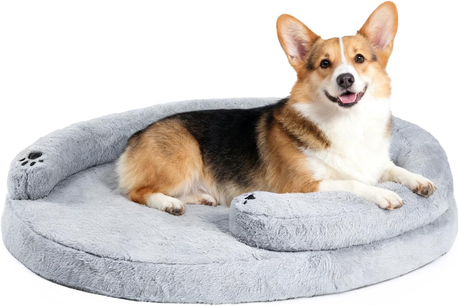 BurgeonNest Orthopedic Dog Bed for Large Dogs with Pillow