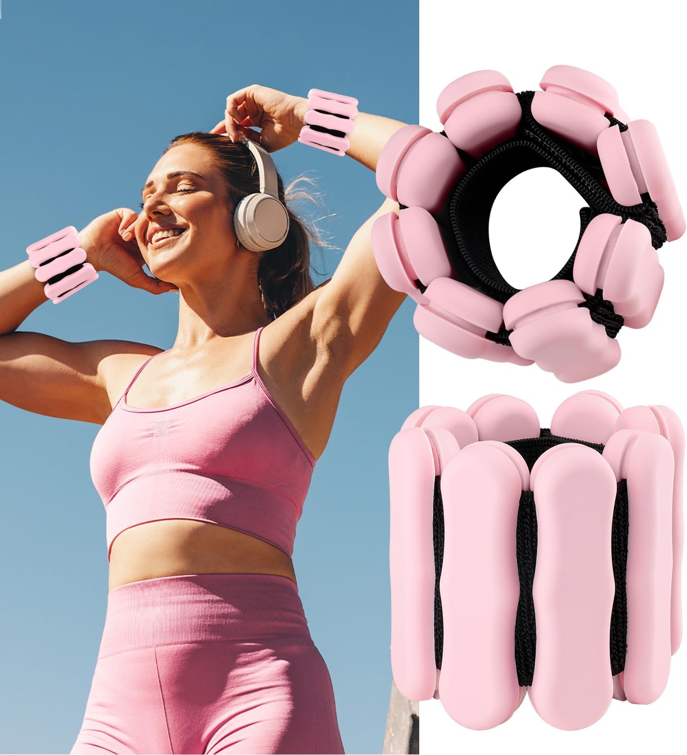 Wrist Ankle Weights for Strength Training and Yoga Workouts