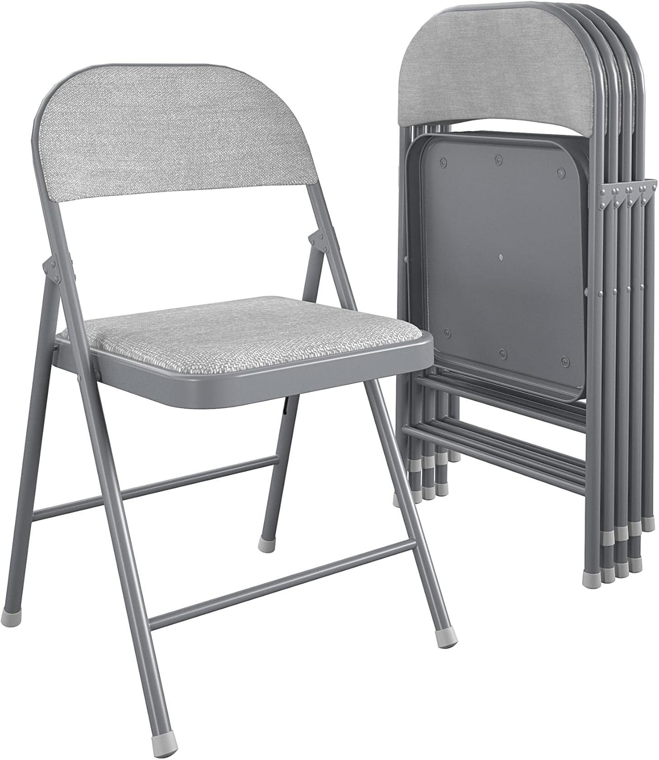COSCO SmartFold Fabric Folding Chair 4-Pack for Indoor Use