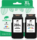 COLORETTO 260XL 261XL Ink Cartridges Combo Pack - High Yield Ink