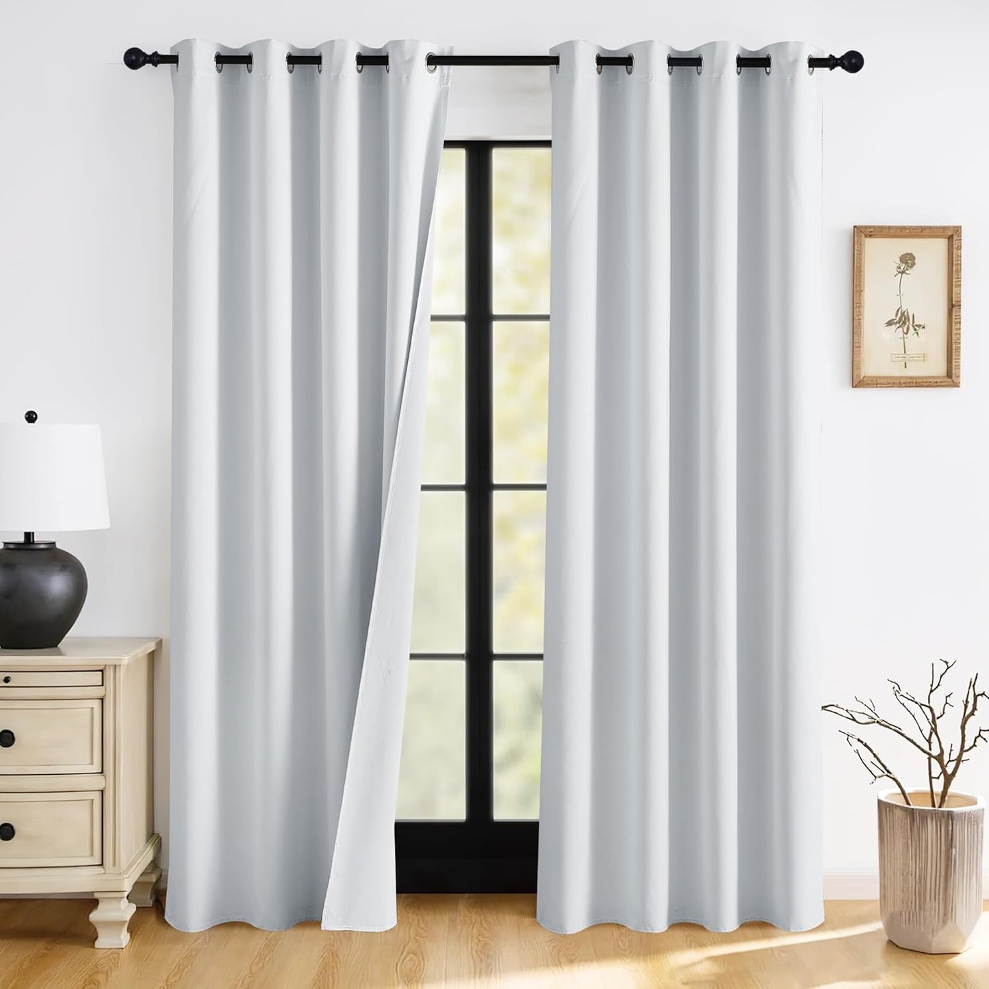 RYB HOME Blackout Curtains for Bedroom and Living Room