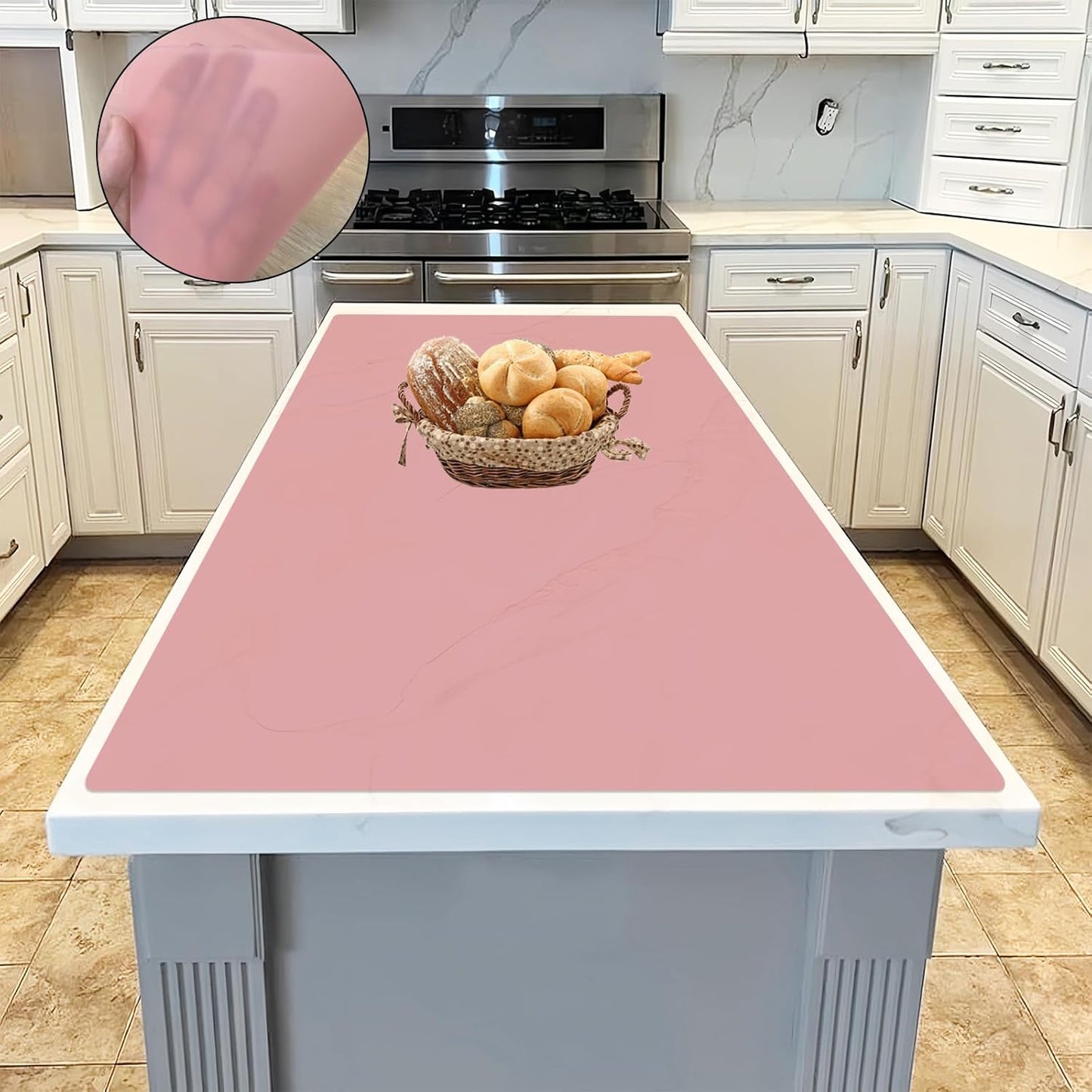Extra Large Silicone Kitchen Counter Mat - Heat Resistant & Durable