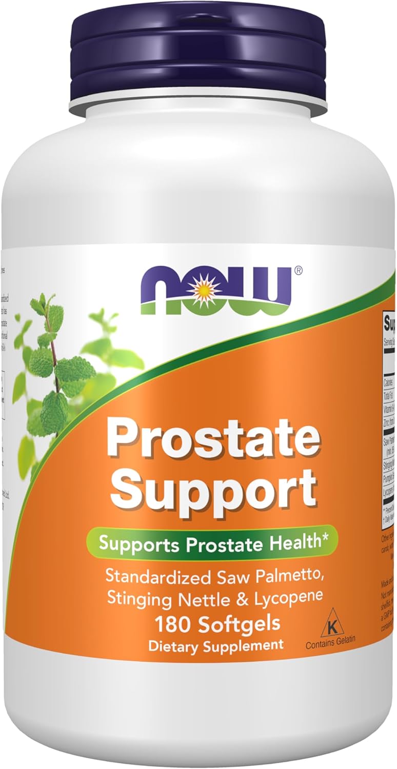 NOW Prostate Support with Saw Palmetto and Lycopene Softgels