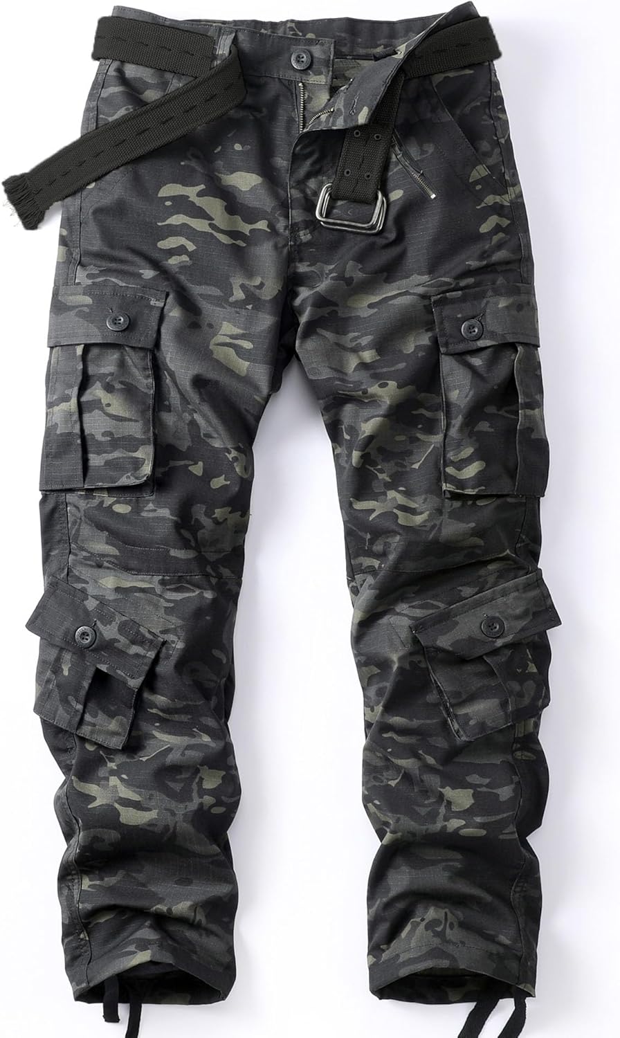 Men's Camo BDU Cargo Tactical Pants for Outdoor Activities