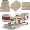 Moukeren 6 Pc Extra Long Hospital Bed Sheets Set - Soft, Fitted