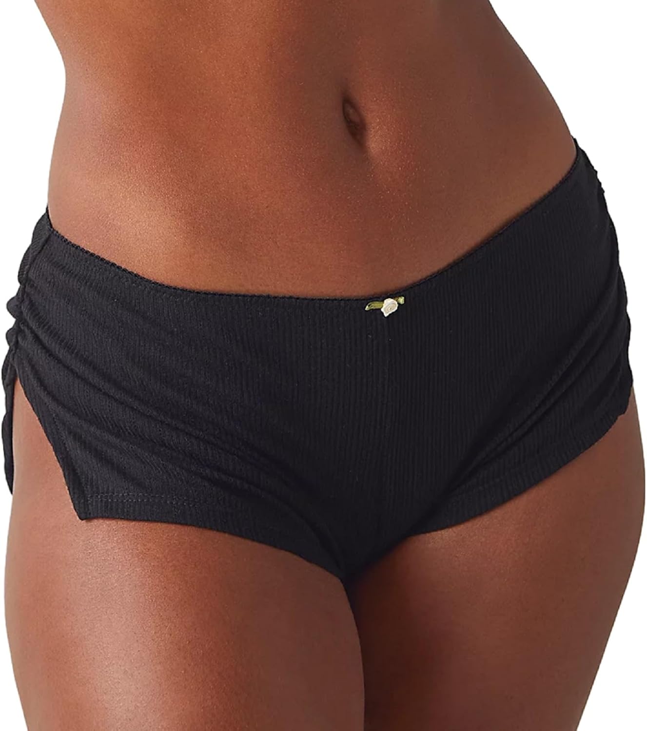 KMBANGI Y2k Low Waist Booty Shorts - Sexy Side Slit Style