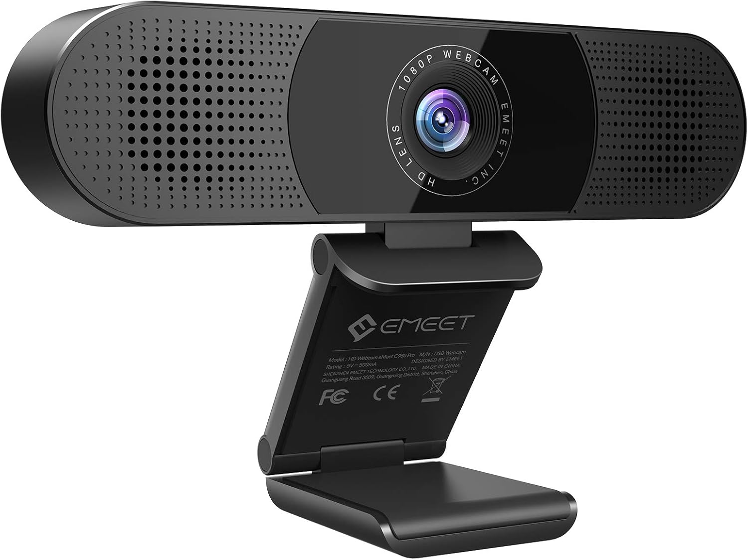 EMEET 3-in-1 1080P Webcam - Clear Sound, Noise Reduction