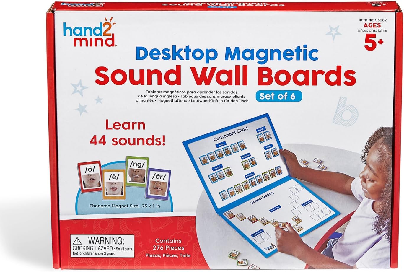 Desktop Magnetic Sound Wall Boards for Phonics and Speech Therapy